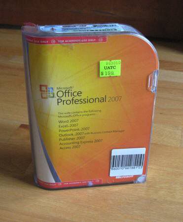 MS Office Professional 2007 Software Word Excel PowerPoint Outlook