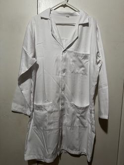 White Lab Coat with Pockets