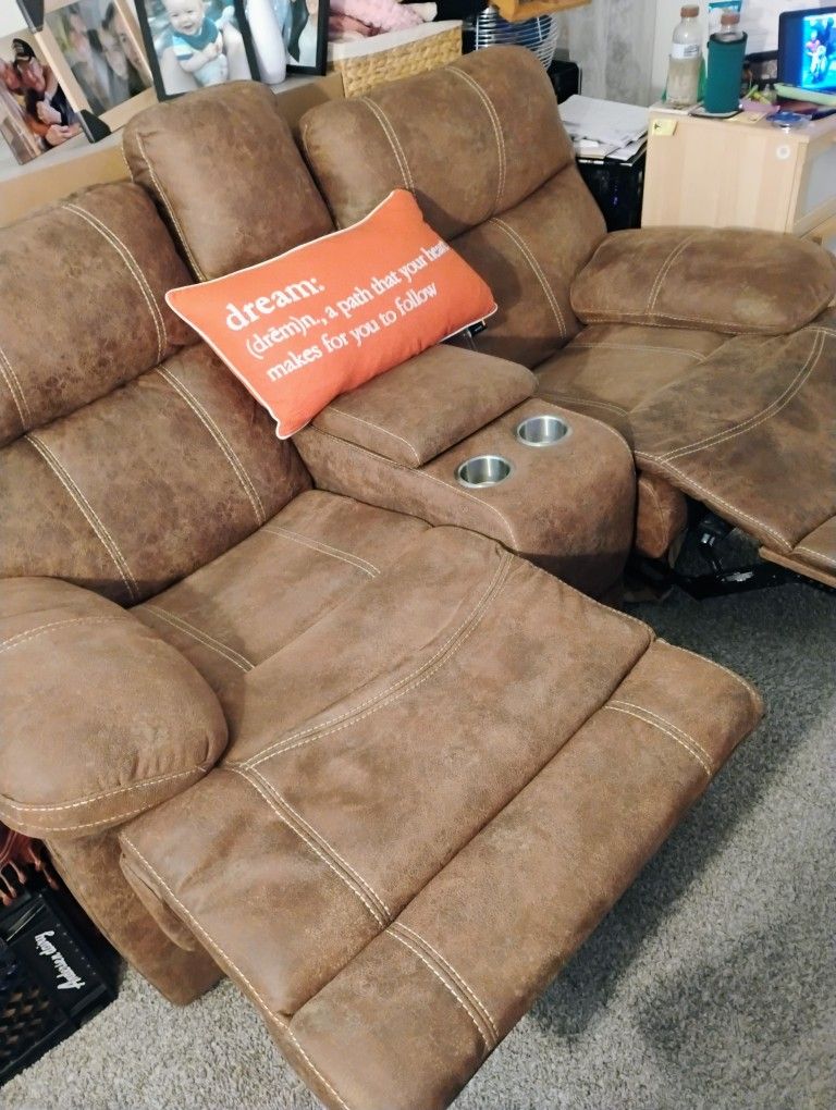 Double Recliner Couch, Sofa