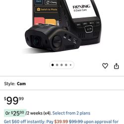 REXING V1 - 4K Ultra HD Car Dash Cam 2.4" LCD Screen, Wi-Fi, 170° Wide Angle Dashboard Camera Recorder with G-Sensor, WDR, Loop Recording, Supercapaci