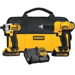 🎁 DEWALT DCK240C2 20V MAX Cordless Drill/Driver & Impact Driver Combo Kit (Tool Only)