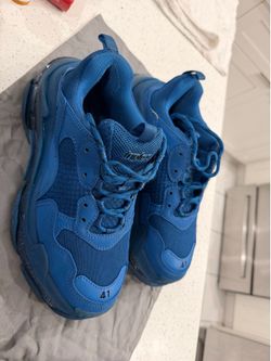 💙Authentic Balenciaga Triple S Blue Sneakers Size 41