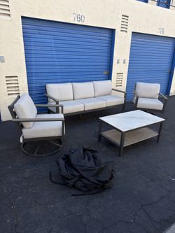 Agio Nicolet 4-Piece Outdoor Patio Seating Set – $750