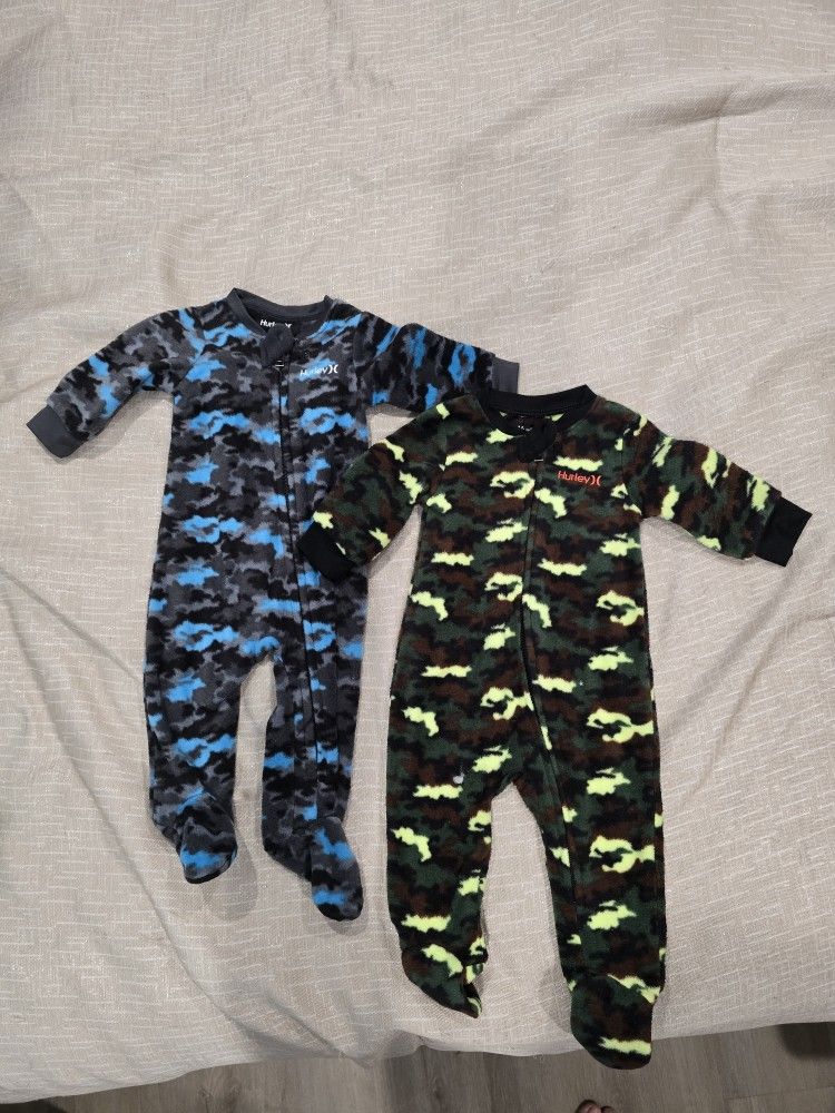 Hurley Long Sleeve Baby Onsies