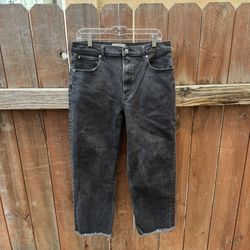 Everlane The Way High Black Jeans Women 31 Long High Rise