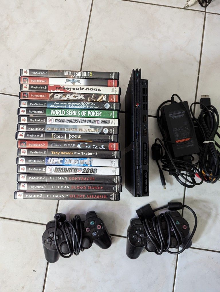 PS2 Slim With 16 Games