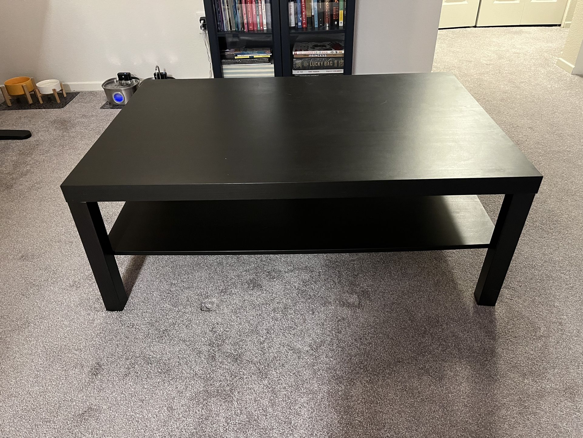 Black IKEA Coffee Table 