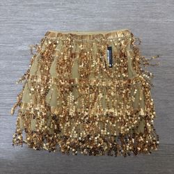 New Girls Costume Gold Skirt 