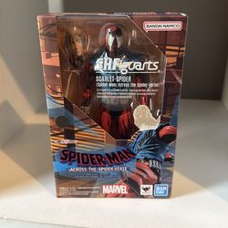 Sh figuarts across the spider verse Ben Riley, Scarlet spider