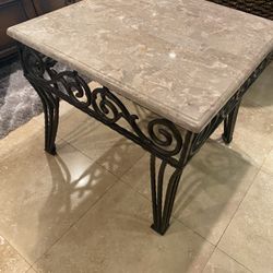 Beautiful Side Table With Granite 