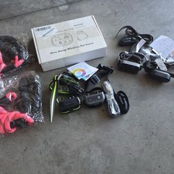 Lot Of Dog Leashes Stop Barking  Collars Rechargeable