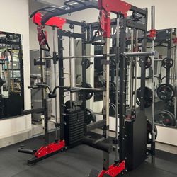 Smith Machine , Squat Rack , Bench Press , Leg Press , Pulley System Machine For Your Weights 