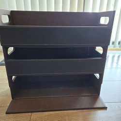 Faux Leather CD Holders