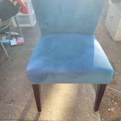 Blue Velvet Chair