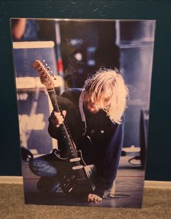 Kurt Cobain Nirvana Large Music Poster 24x36