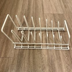 White Metal Dish Rack 6x11.5”