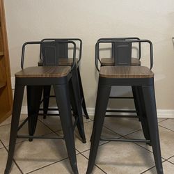 Metal Bar Stools Set Of 4