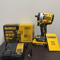 Dewalt 20v Max 1/2 Atomic Impact Wrench With Battery And Charger