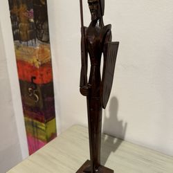 Wood Carved Don Quixote Vintage  3x16”