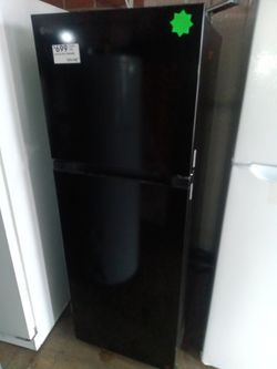 New LG top and bottom refrigerator black