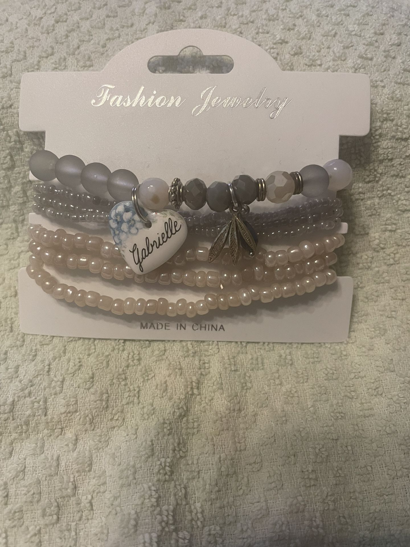 Personalized Beaded Bracelet Gabrielle