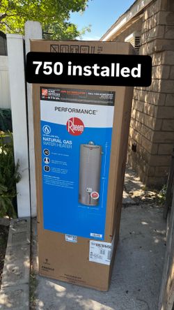 Water heater installation 40 gals Rheem