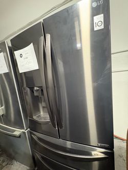 LG French Door Refrigerator Black Stainless Steel