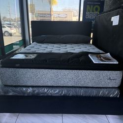 😴 NEW!! LED Bed frame Black /SOFT Material 😴 