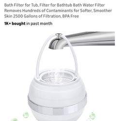 Bath Filter For Tub