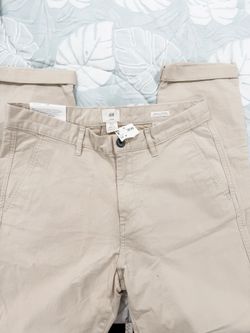 NEW Men’s Beige Skinny Fit Stretch H&M Chino Pants (size 31)