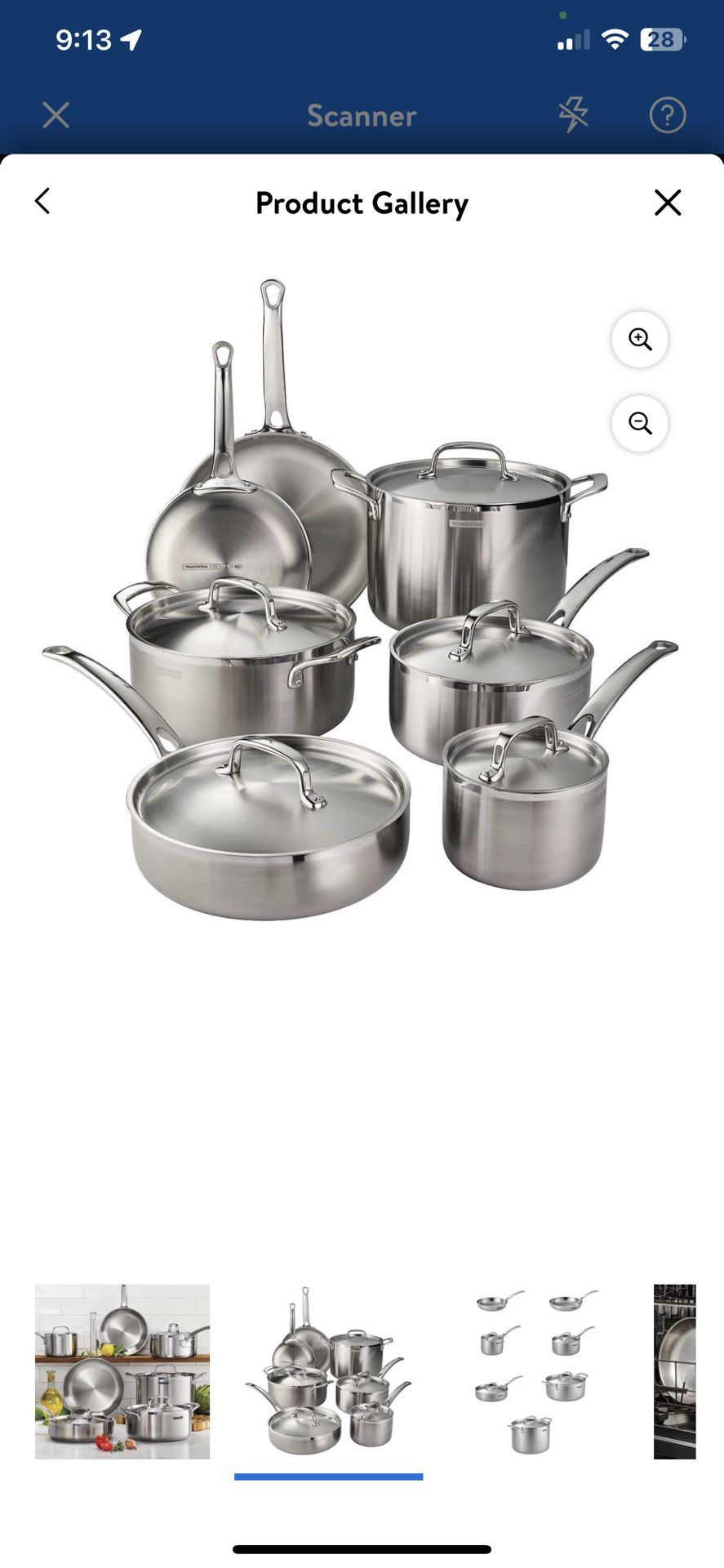 Tramontina Allegra Multi Cooker Set in Stainless Steel 3 Pieces 65650070