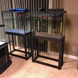 aquarium’s have two 37 gal with metal stands 150$ ea