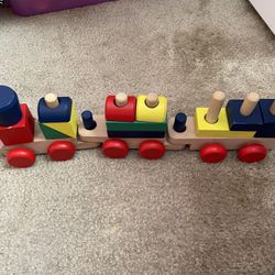Wooden Puzzle Train