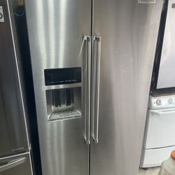 Kitchen Aid Side By Side Stainless Steel Refrigerator 