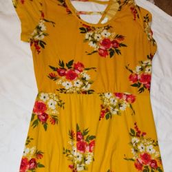 Bobbie Brooks Yellow Midi Dress Sizes Large