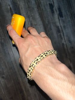 Gold plated bracelet