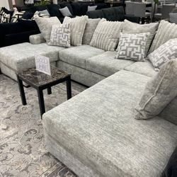 Onyzer grey sectional,Only $54 Down Payment, Furniture 