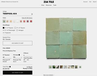 Zellige tile
