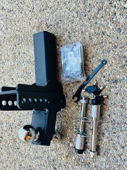 TYT Adjustable Dual-Ball Hitch Ball Mount for 2-1/2 in Receiver Fits 2.5" Receiver, 6" Drop/Rise, 2" & 2-5/16" Hitch Balls,12,500 lbs GTW,Compatible w