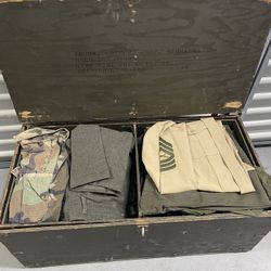 Vietnam War Chest W/ Uniform & Boots