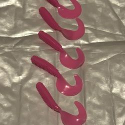 Pink Curly Tail Grub