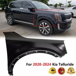 Front Passenger Right Side Fender For 2020-2024 Kia Telluride Black