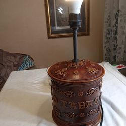 The Original Lighting Company Heavy Carved TABAC Lamp