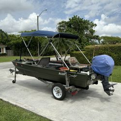 12 foot Aluma Craft Boat , Motor And Trailer