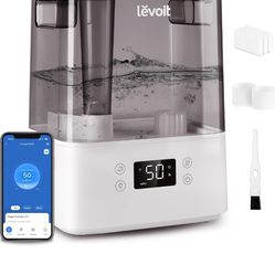 LEVOIT Humidifiers for Bedroom Large Room Home, (6L) Cool Mist Top Fill Essential Oil Diffuser for Baby & Plants, Smart App & Voice Control
