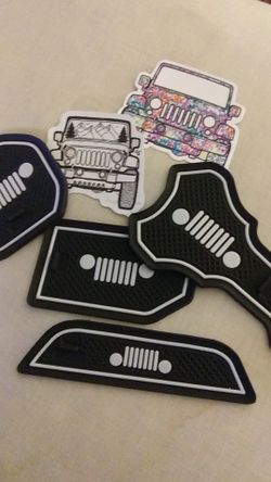 NEW JEEP SET SILICONE AND STICKERS