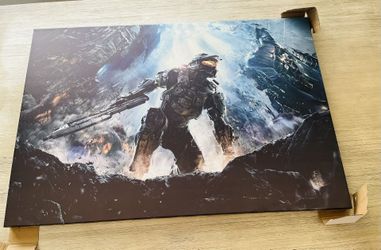 Halo Master Chief Canvas Wall Art *New*