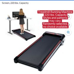 Treadmill Running Machine 220 lbs. Capacity. Styles and patterns may vary. Randomly selected, no choice available.