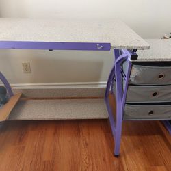 FREE Tilting Art Desk With Stool 