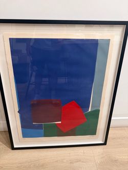 Large Limited Edition Abstract Art Print (15/50) – Custom Float Framed MCM Decor